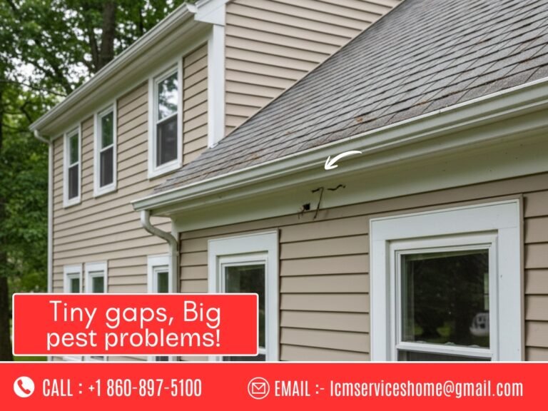 Exterior gaps in a Waterbury CT home allowing pests to enter unnoticed