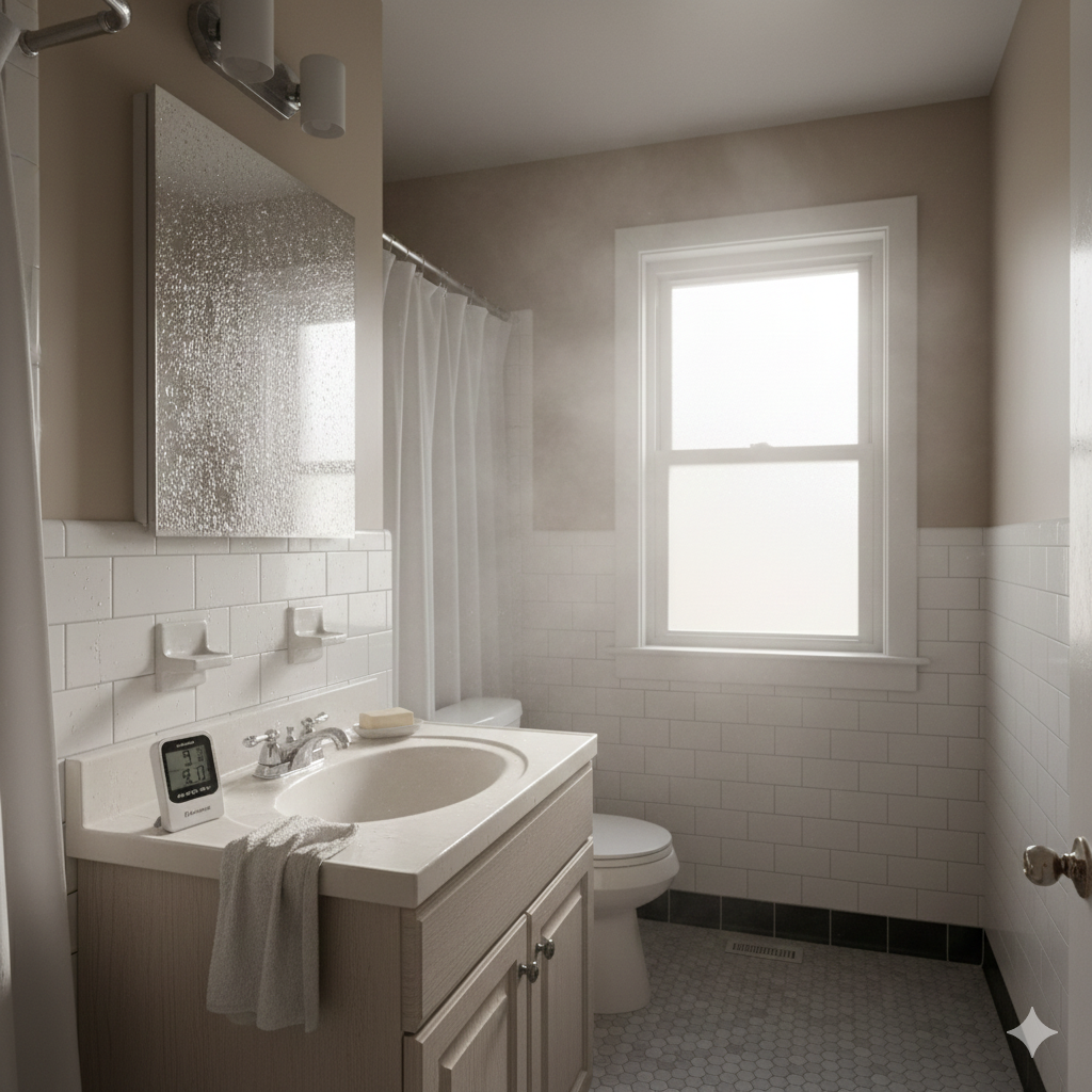 Moisture Forms in Bathrooms