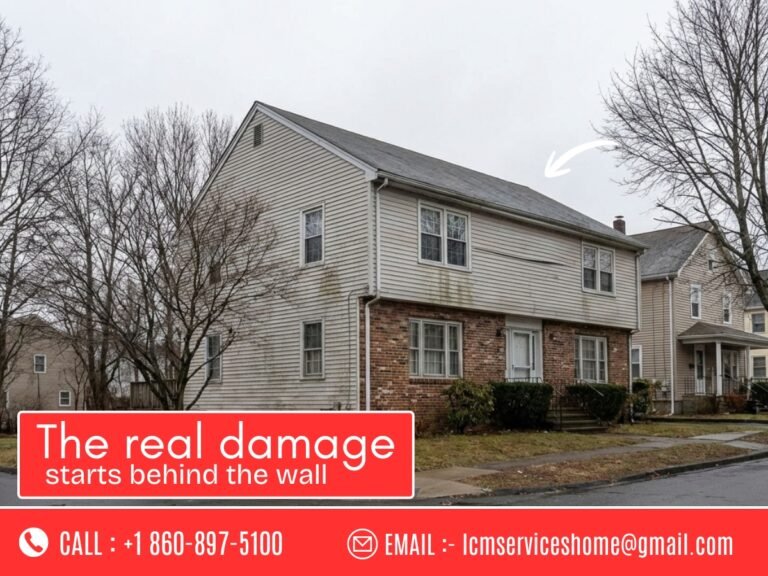 Waterbury CT home showing subtle exterior siding damage causing hidden leaks