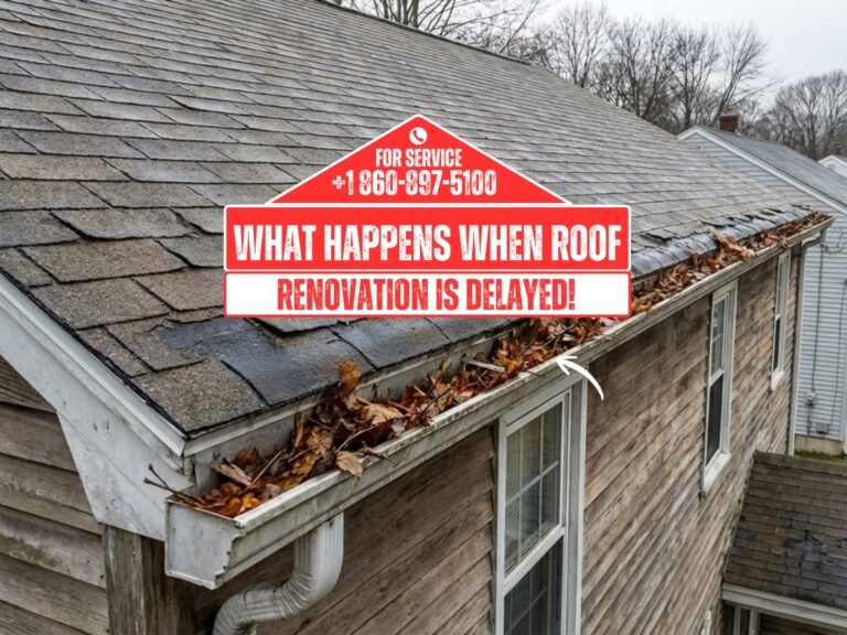 Delayed roof renovation causing damage to a Waterbury CT home