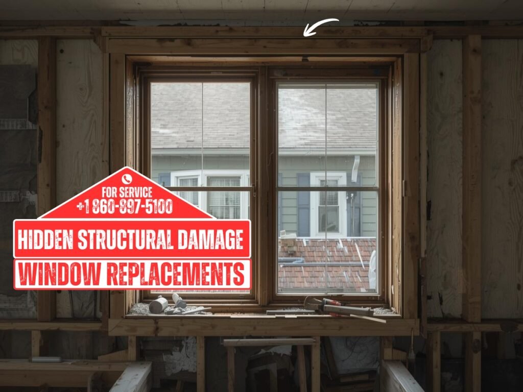 Hidden structural damage revealed during window replacement in Waterbury CT home