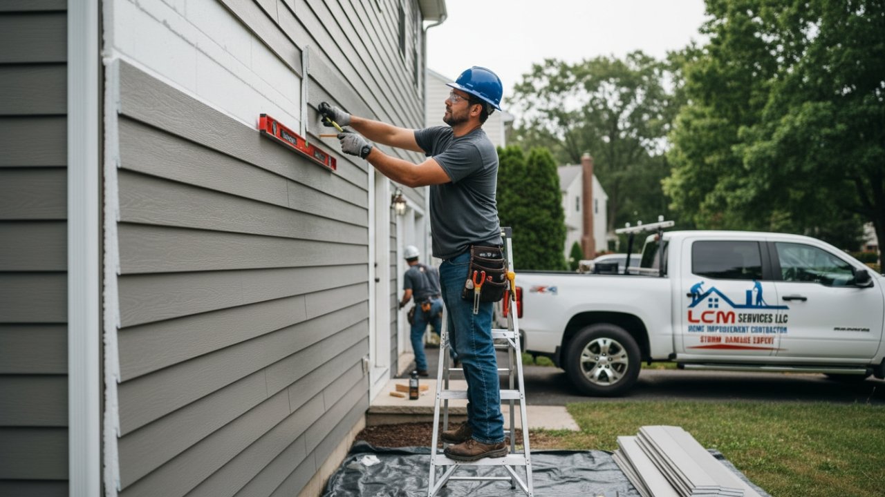 Installing insulated vinyl siding panels in Connecticut