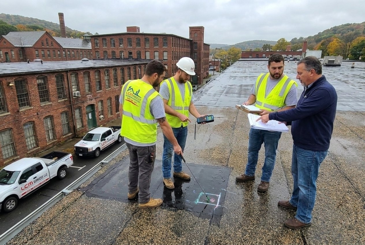 Roof coating and industrial roof repair in Connecticut